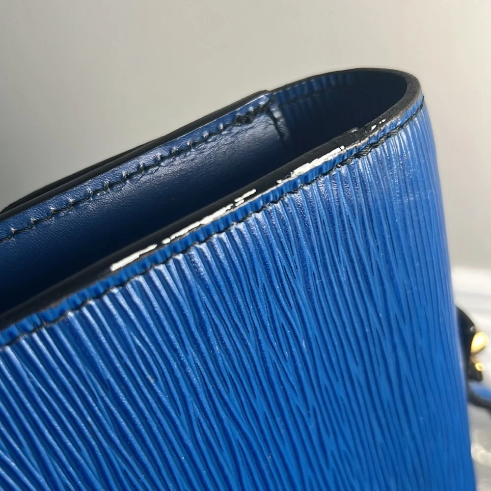 Authentic Louis Vuitton Blue Laptop Bag or Briefcase